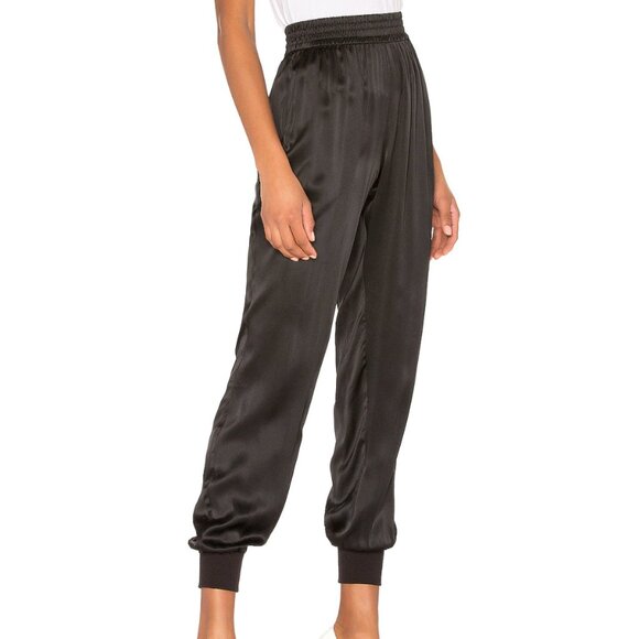 Cami NYC Silk Joggers in Black, Size XS - Picture 1 of 10